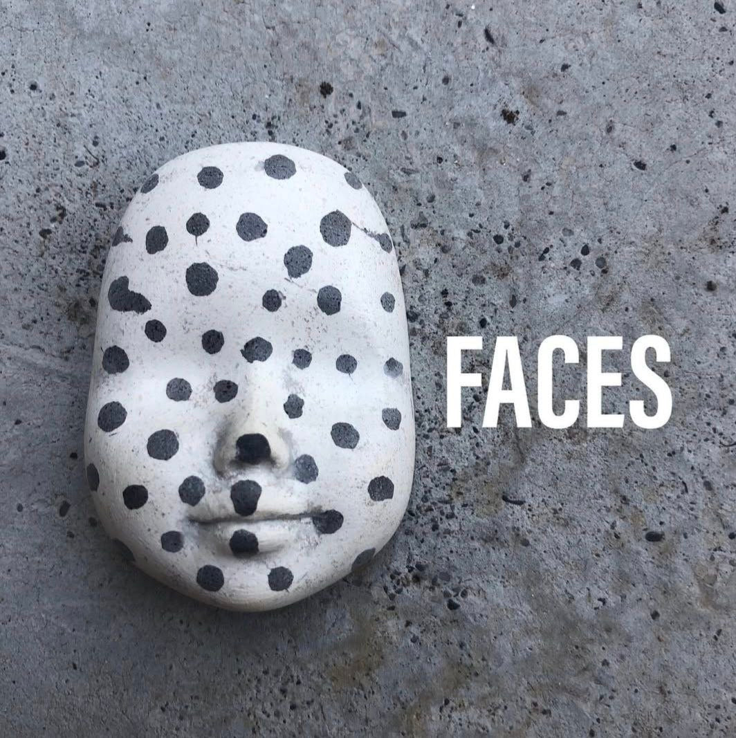 Mask 01 - Handmade Non-glazed Clay  Face Mask – Unique Artistic Accessory