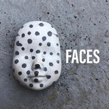 Mask 01 - Handmade Non-glazed Clay  Face Mask – Unique Artistic Accessory