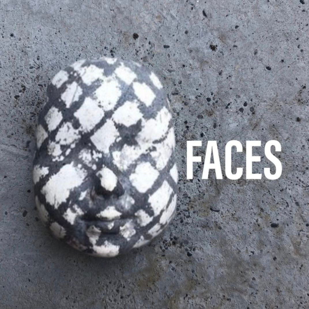 Mask 06 - Handmade Non-glazed Clay Face Mask – Unique Artistic Accessory