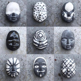 Mask 04 - Handmade Non-glazed Clay Face Mask – Unique Artistic Accessory