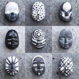 Mask 06 - Handmade Non-glazed Clay Face Mask – Unique Artistic Accessory