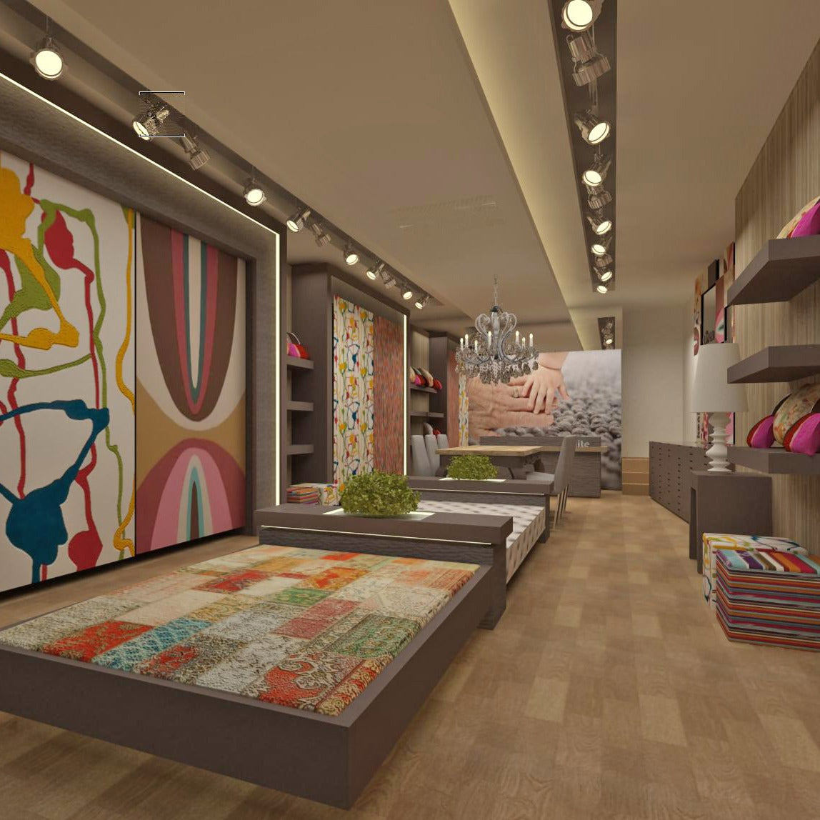 Carpet Store Interior Design & Fit-Out Works - Contemporary Retail Concept