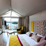 Saklıgöl Glamping Hotel &amp; Wellness: Diseño de interiores y acondicionamiento en Antalya, Turquía: Diseño hotelero contemporáneo inspirado en la naturaleza.
