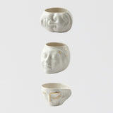 The Three Beauties: Sleeping Beauty, Fureya & Circe Porcelain Cup Set - Refined Coffee Cup Set With 24K Gold Details For Stylish Interiors