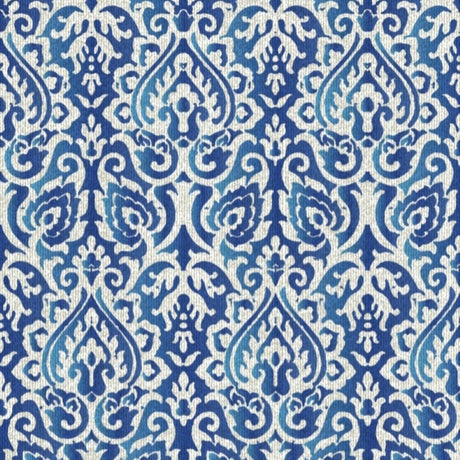 Akdeniz Mavisi Vintage Duvar Kağıdı – Zarif İç Mekanlar İçin Süslemeli Motif Tasarımı