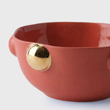Cosmopolitan Porcelain Bowl Red, 300 ml – Elegant Home Décor With 24K Gold Details for Stylish Interiors