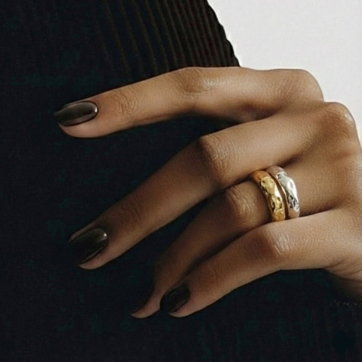 Luna Handcrafted Silver Ring – Abstract Organic Design in 925 Sterling Silver