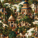 Oriental Garden Mural Wallpaper – Available In Printed And Embossed Versions For Classic Interiors
