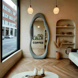 Siro Mirror – Wabi-Sabi Inspired Full-Length Mirror with Organic Form and Natural Texture