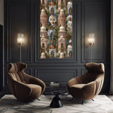 Majestic Empire - Luxury Frameless Printed Wallpaper Art Panel