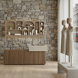 Voli Wall Mounted  Display Unit – Wabi-Sabi Inspired Sculptural Shelving with Organic Form and Natural Texture