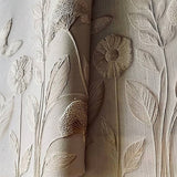 Papel pintado en relieve Botanical Harmony: para interiores sofisticados y atemporales