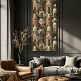 Majestic Empire - Luxury Frameless Printed Wallpaper Art Panel