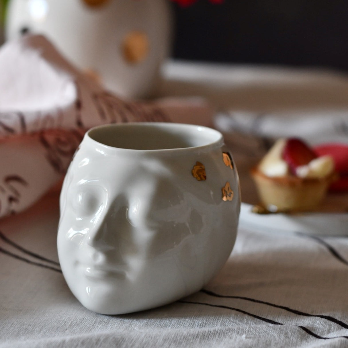 Fureya Porcelain Cup, 300ml, Set Of Two - Refined Coffee Cups for Stylish Interiors