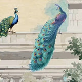 Neoclassical Garden Mural Wallpaper – Available in Printed and Embossed Versions for Elegant Interiors