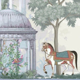 Royal Horse Of The Ancient Garden – Classical Mural for Sophisticated Interiors