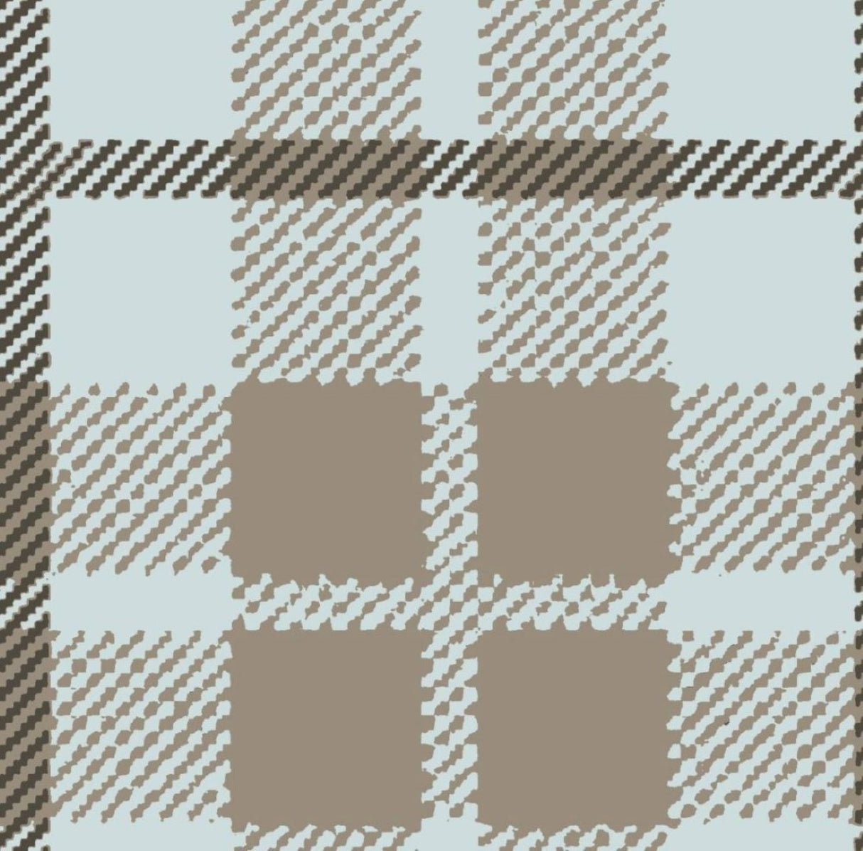 Vintage Mint & Charcoal Plaid Wallpaper – Classic Checkered Design for Cozy Interiors