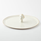 Sophia Porcelain Serving Plate – Elegant Tableware With 24K Gold Details for Stylish Dining