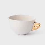 Volans Cup & Nuaj "Angel Mother" Porcelain Plate Set – Elegant Home Décor With 24K Gold Details for Stylish Interiors