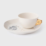 Volans Cup & Nuaj "Angel Mother" Porcelain Plate Set – Elegant Home Décor With 24K Gold Details for Stylish Interiors
