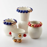 Cosmos Porcelain Vase Blue - Elegant Home Décor With 24K Gold Details for Stylish Interiors