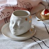 Fureya Porcelain Cup, 300ml, Set Of Two - Refined Coffee Cups for Stylish Interiors