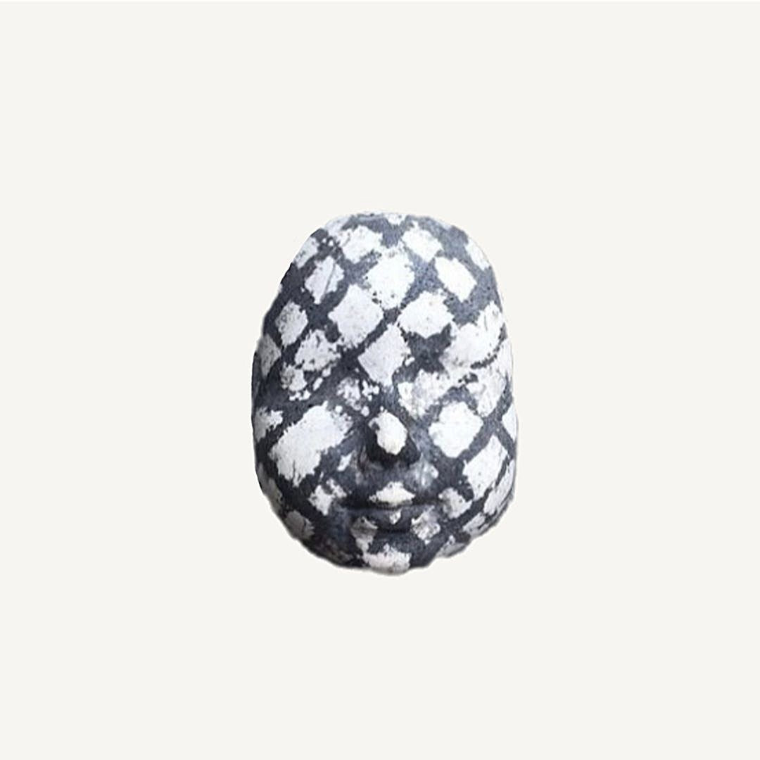 Mask 06 - Handmade Non-glazed Clay Face Mask – Unique Artistic Accessory