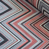 Ziggy W01 Çok Renkli Chevron Dokuma Kumaş – %100 Polyester Döşemelik ve Perde Malzemesi, Türkiye'de Üretilmiştir