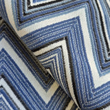 Ziggy W05 Mavi Chevron Dokuma Kumaş – %100 Polyester Döşemelik ve Perde Malzemesi, Türkiye'de Üretilmiştir