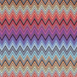 Tela con estampado de chevrones multicolor Ziggy P02: 100 % poliéster para tapicería, fabricada en Turquía.