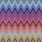 Ziggy P02 Maxi - Tela con estampado de chevrones multicolor - 100 % poliéster para tapicería, fabricada en Turquía