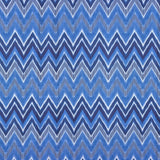 Ziggy P15 İndigo Chevron Baskılı Kumaş – %100 Polyester Döşemelik Kumaş, Türkiye'de Üretilmiştir