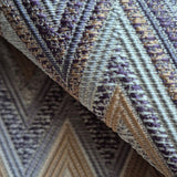 Ziggy W09 Multitone Muted Chevron Woven Fabric – 100% Polyester Upholstery & Curtain Material, Made in Turkey