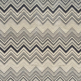Tela de chenilla Ziggy C06F con diseño de chevrón monocromático: 100 % poliéster para tapicería y cortinas, fabricada en Turquía.