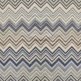 Tela de chenilla Ziggy C06B con diseño de chevron multicolor apagado: 100 % poliéster para tapicería y cortinas, fabricada en Turquía.