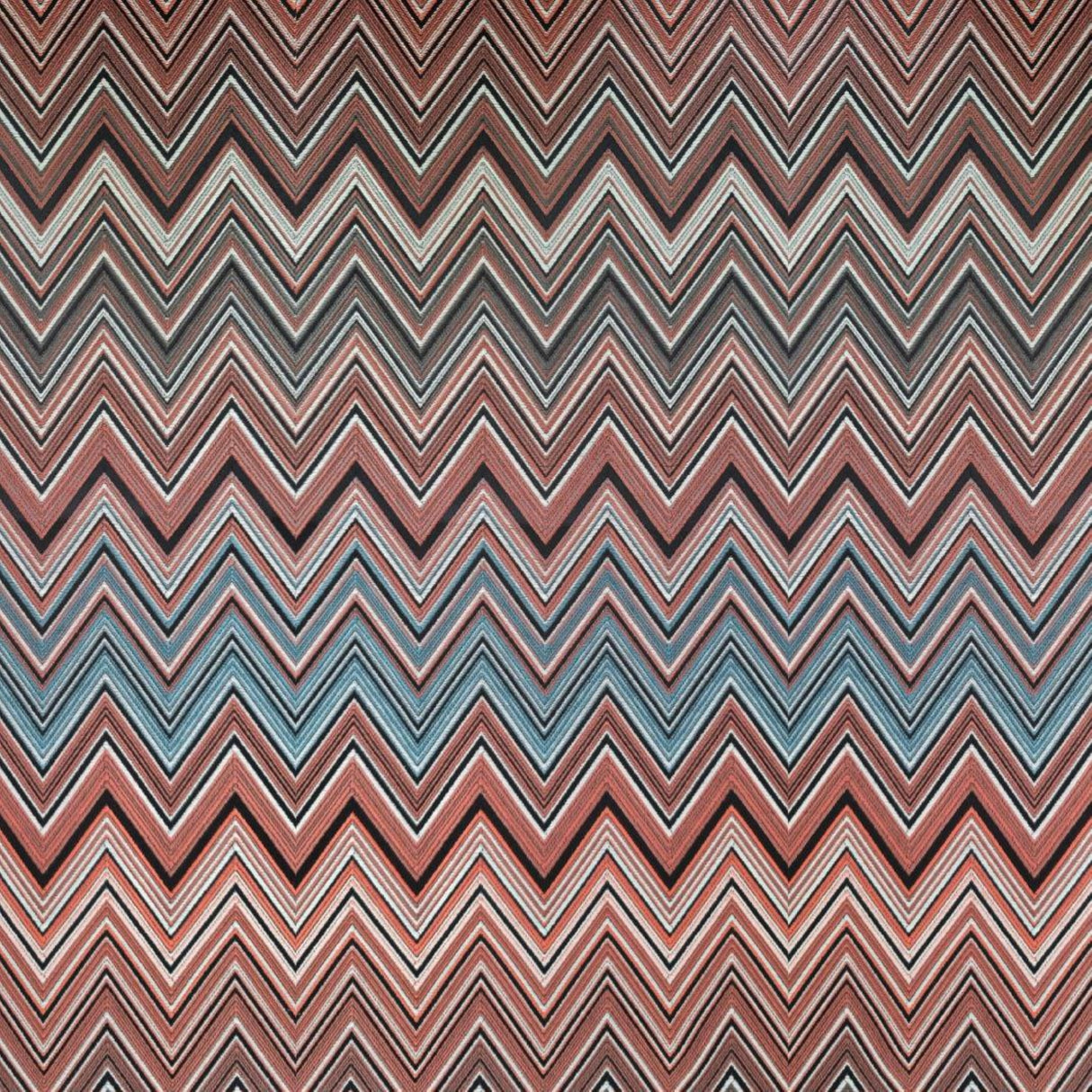 Ziggy W10 Multicolor Chevron Woven Fabric – 100% Polyester Upholstery & Curtain Material, Made in Turkey