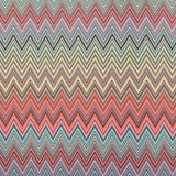 Ziggy P14 Multicolor Chevron Printed Fabric – 100% Polyester Upholstery Material, Made in Turkey