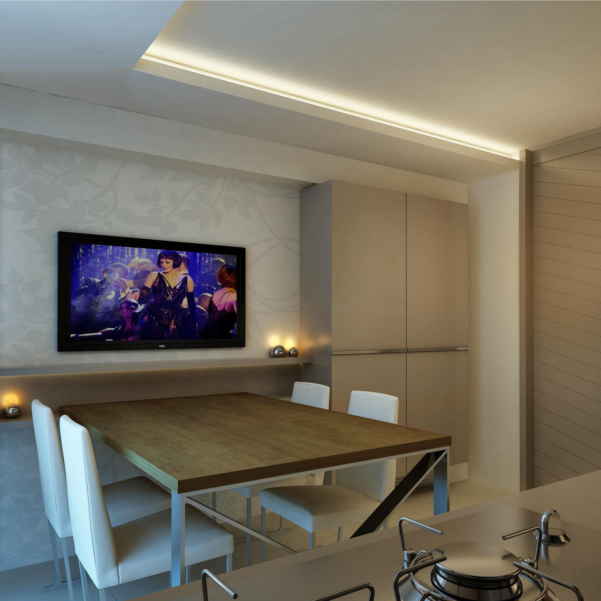 Antalya, Türkiye'deki Tria Park Apartman Kompleksi için Konsept Tasarımı ve İç Mekan Düzenlemesi - Modern Konut Alanları