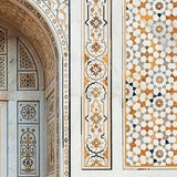 Historic Moroccan Mosaic Pattern Wallpaper – Vintage 3D-Effect Wall Décor for Timeless Interiors