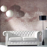 Burgundy Oriental Damask Wallpaper – Luxury Vintage Classic Wall Décor