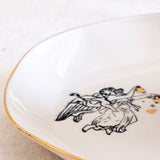 Volans Cup & Nuaj "Angel Mother" Porcelain Plate Set – Elegant Home Décor With 24K Gold Details for Stylish Interiors