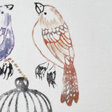 Enchanted Forest, Mua Mua Birds Hand Embroidered Linen Napkin Set Of Two – Elegant Table Linen Décor for Stylish Tables