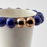 Cosmos Porcelain Vase Blue - Elegant Home Décor With 24K Gold Details for Stylish Interiors