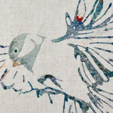 Enchanted Forest, Birds' Wings Hand Embroidered Linen Napkin Set Of Two – Elegant Table Linen Décor for Stylish Tables
